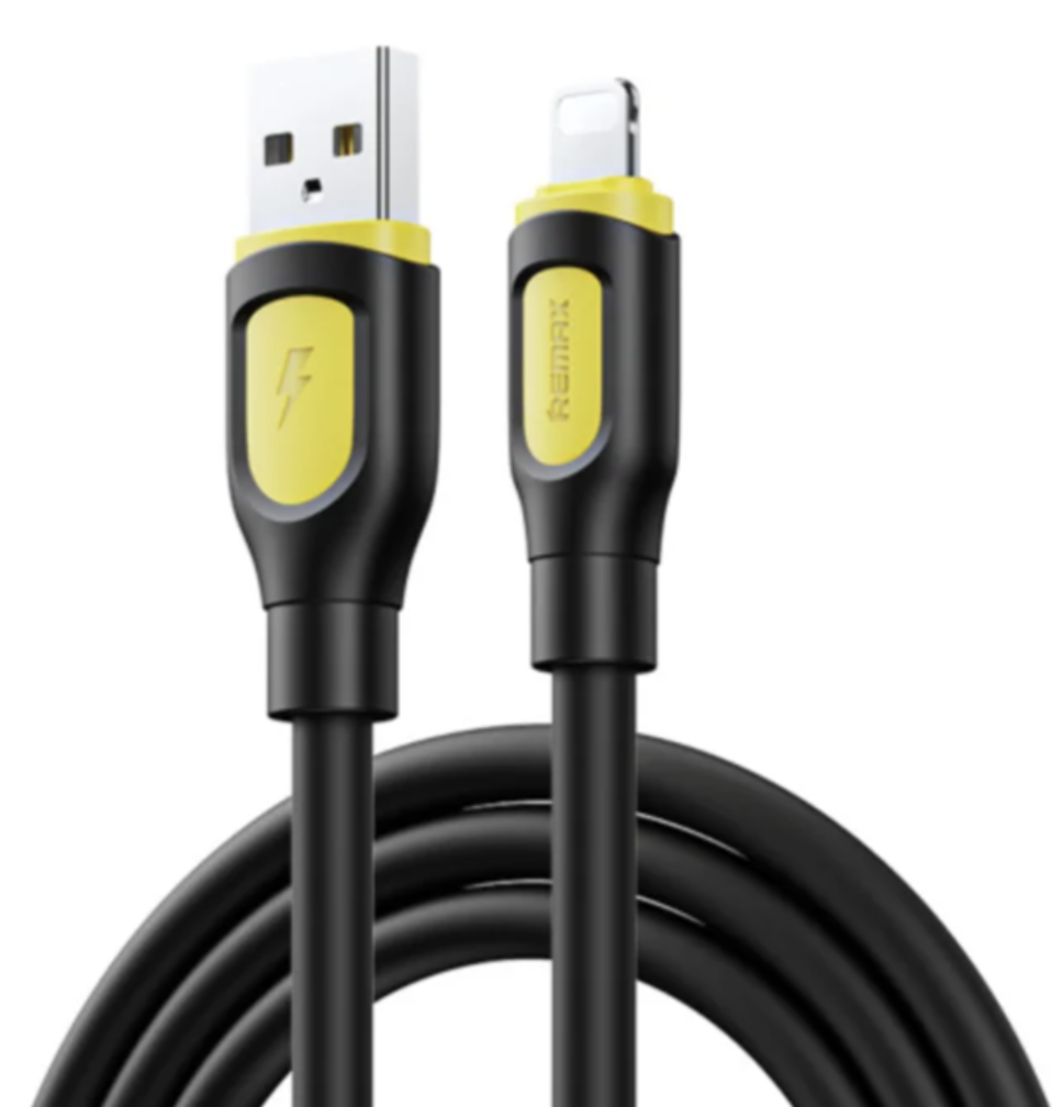 Кабель Remax Ruinay Series 2.4A Fast Charging Data Cable 1M RC-C113 A-L-Black (6954851219552)