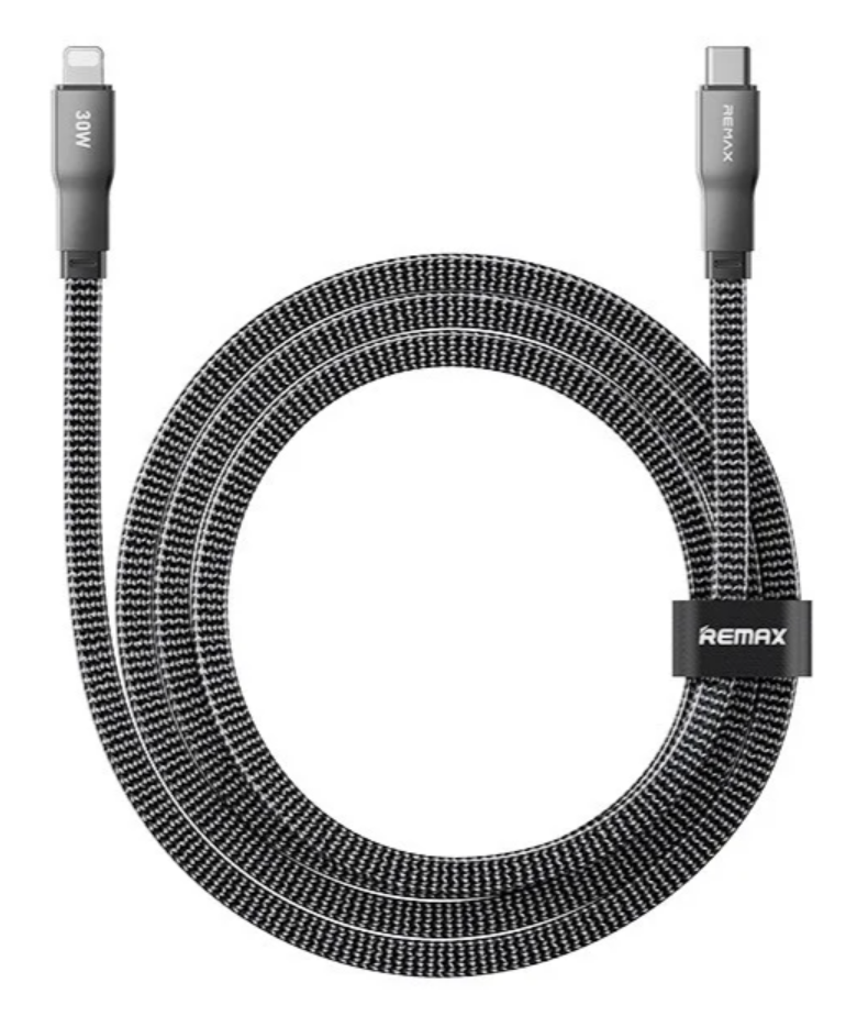 Кабель Remax Pisces Series Zinc Alloy Braided Data Cable CB37 1.2M (C-L)-30W (6954851262428)