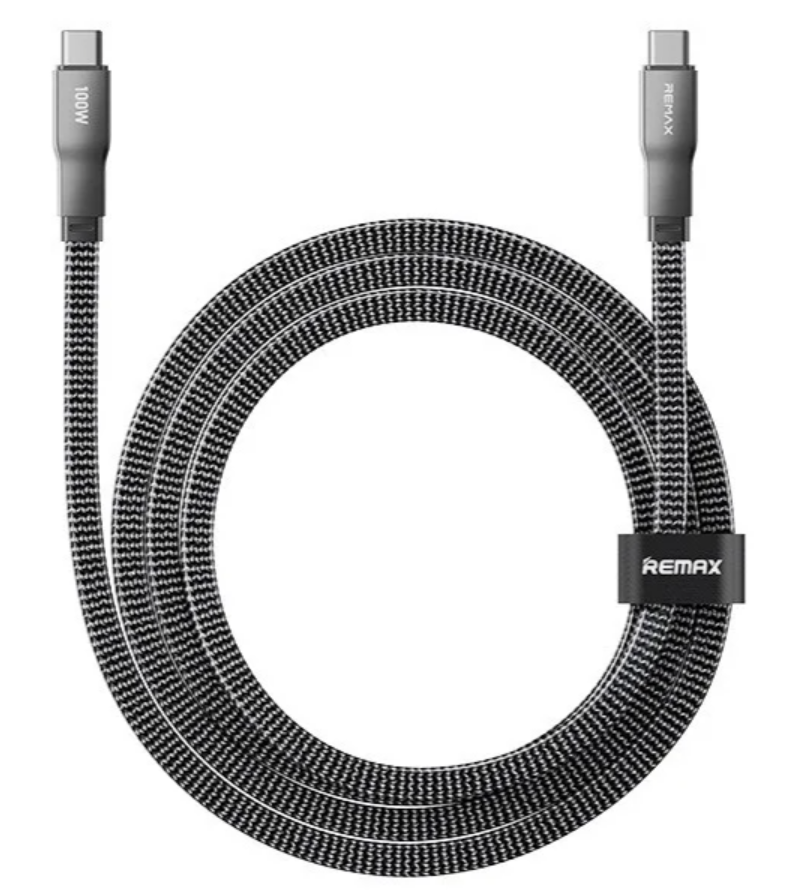 Кабель Remax Pisces Series Zinc Alloy Braided Data Cable CB37 1.2M (C-C) 100W (6954851262411)