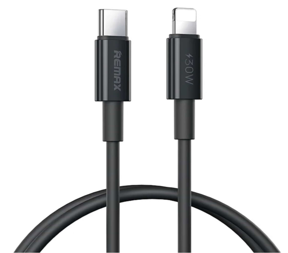 Кабель Remax Dofon Series 30W PD Fast Charging Data Cable 1M RC-C026 (C-L) Black (6954851231202)