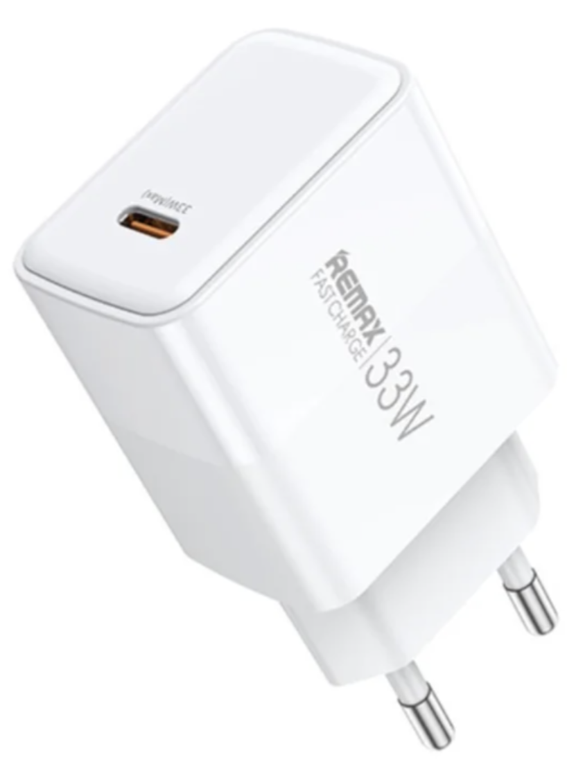 Мережевий зарядний пристрій Remax Kiddy Series 33W 1C Fast Charger RP-U121 EU-White (6954851209546)