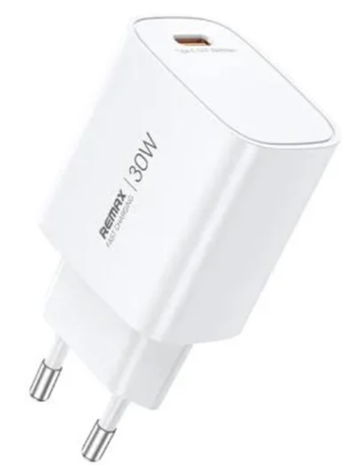 Сетевое зарядное устройство Remax GaN Fast Charger 1C U187-C30W EU (6954851247203)