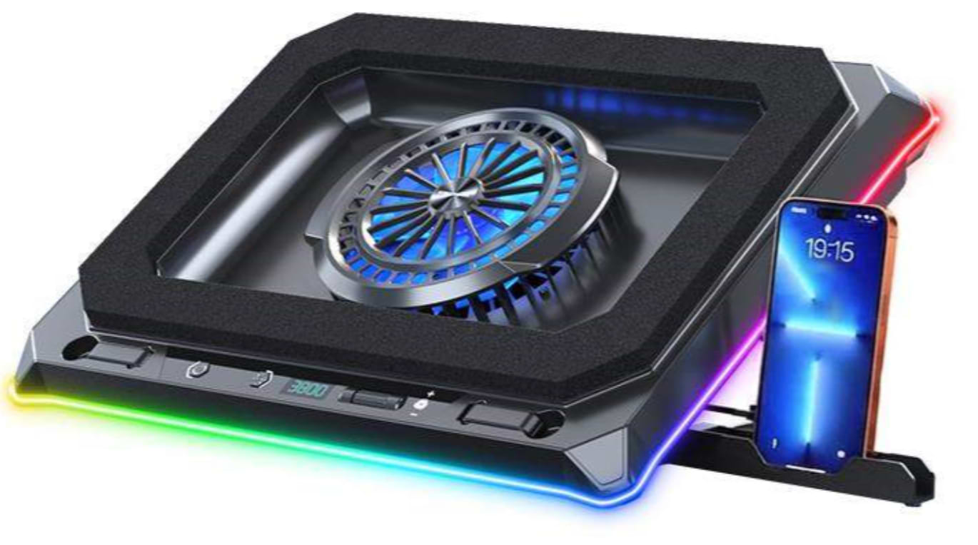 Подставка под ноутбук охлаждающая Dyxon Ice Coorel 24 Game Super Turbo Cool RGB Black (DXN-ICCL-24-BK)