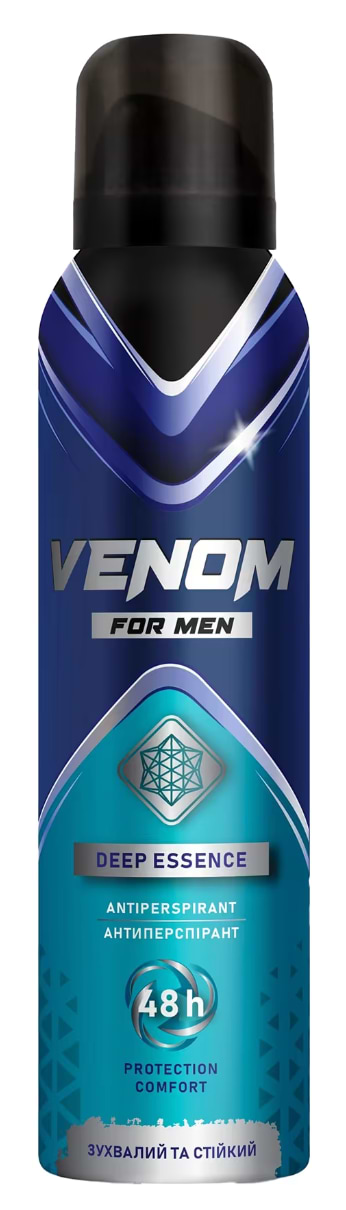Дезодорант аерозольний Venom for men Deep Essence 150 мл (8681413012532)