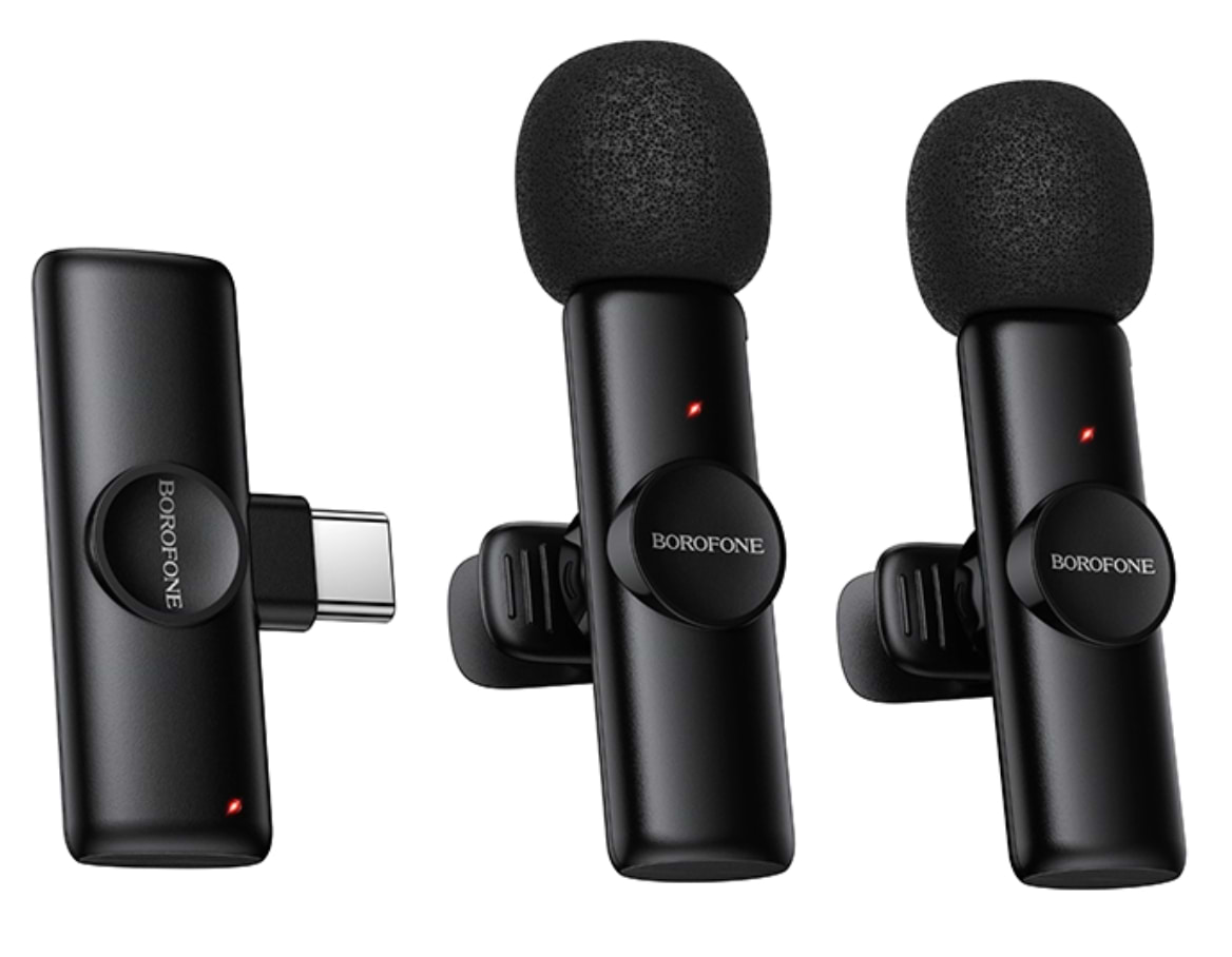Мікрофон для смартфона BOROFONE BFK16A Winner dual-mic (Type-C) Black (6941991126512)