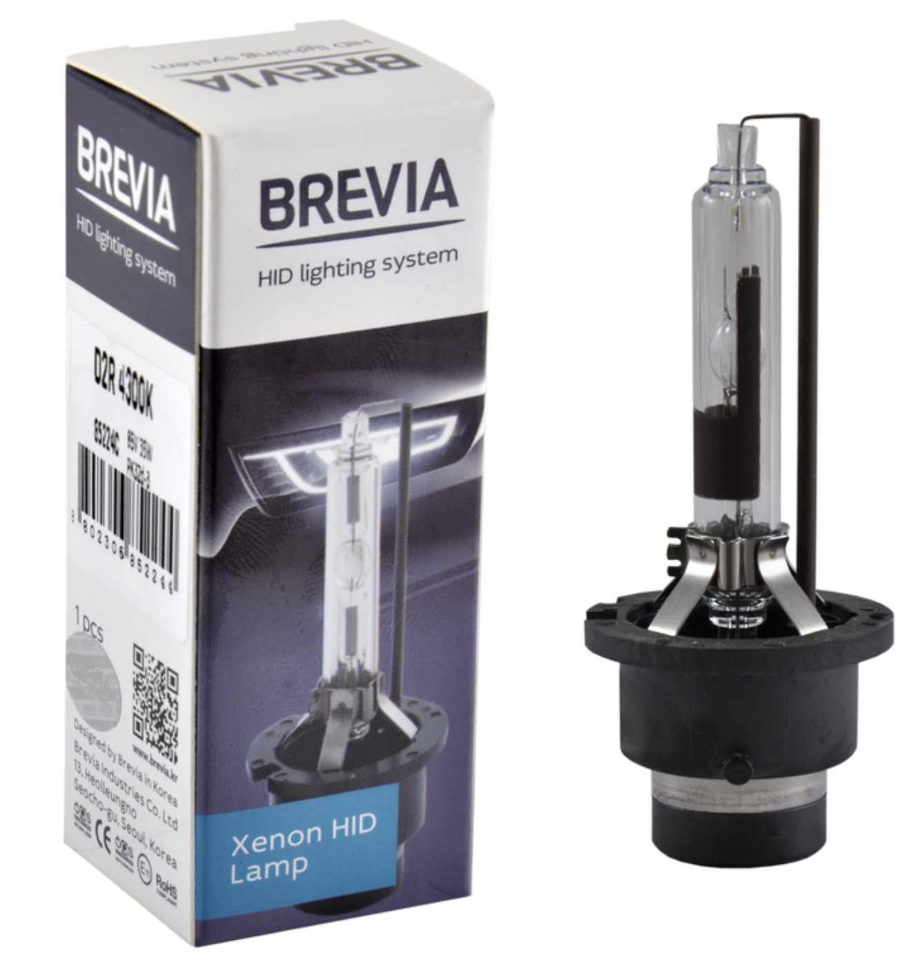 Автолампа Brevia D2R,4300K,85V,35W PK32d-3, (85224c)