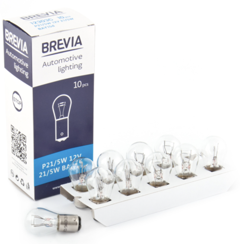 Автолампа Brevia P21/5W 12V 21/5W BAY15d CP (12303C)