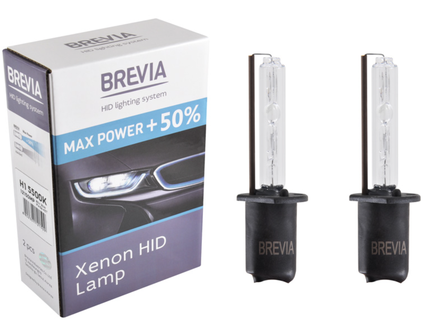 Автолампа Brevia H1 +50%,5500K,85V,35W P14.5s KET, (12150MP)