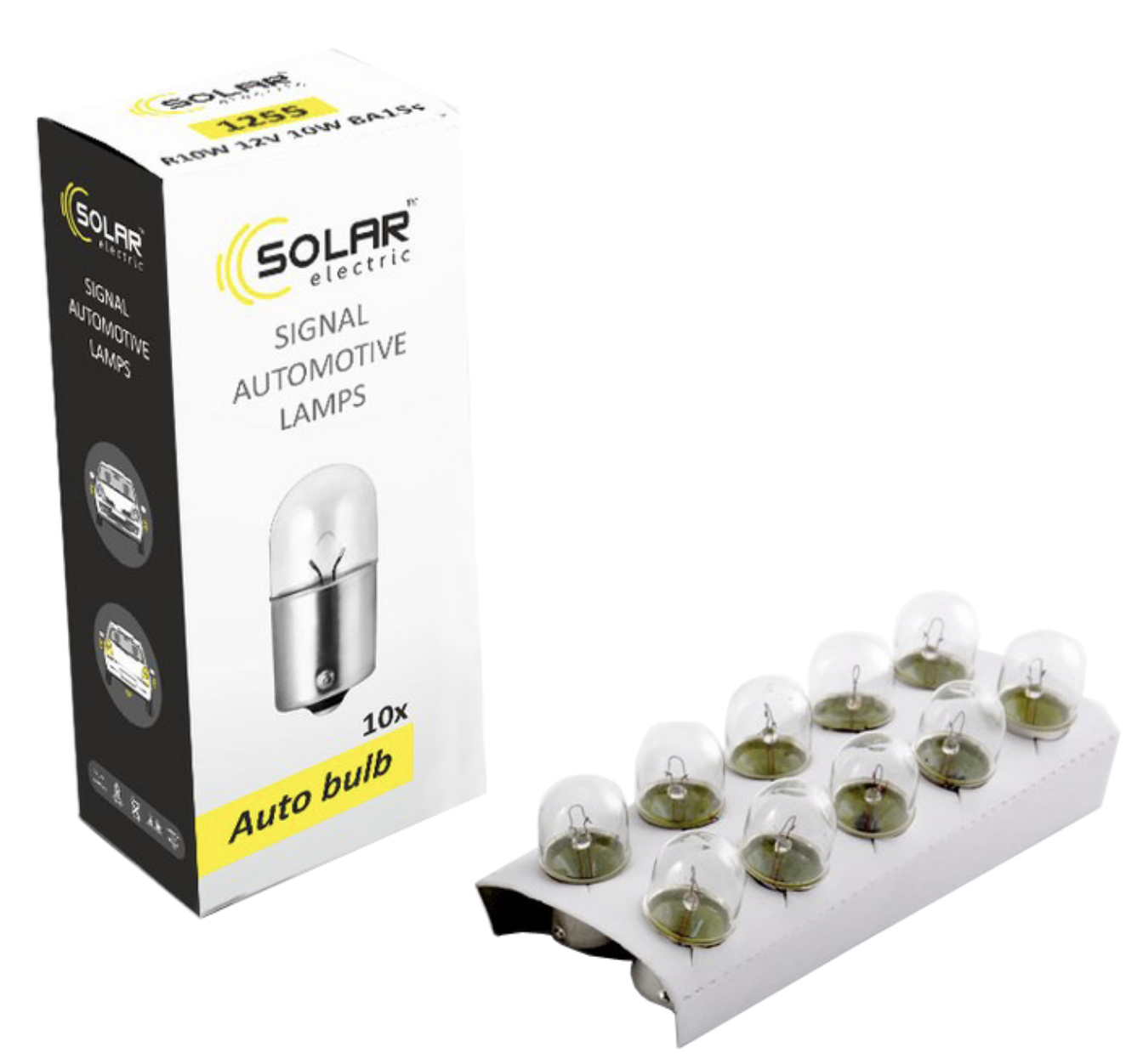 Автолампа Solar R10W 12V 10W BA15s (1255)