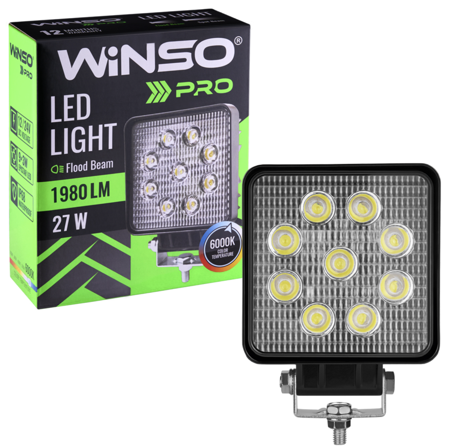 Автолампа Winso Pro 10-30В 27Вт (780650)