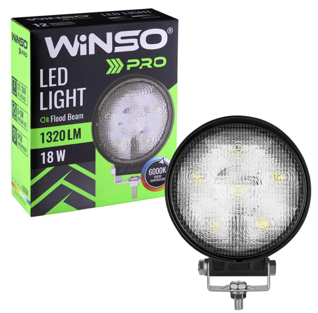Автолампа Winso Pro 10-30В 18Вт (780410)