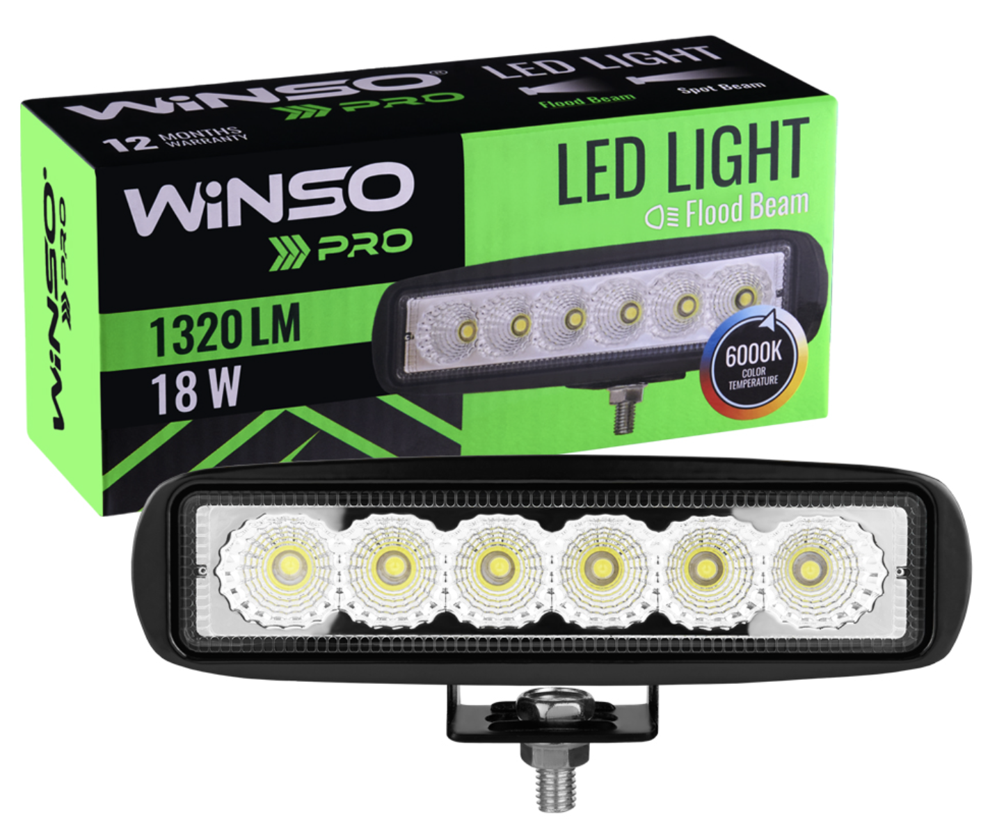 Автолампа Winso Pro 10-30В 18Вт (780210)