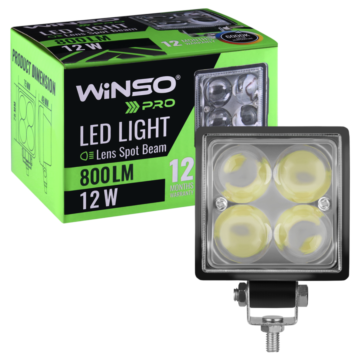 Автолампа Winso Pro 10-30В 12Вт (780140)