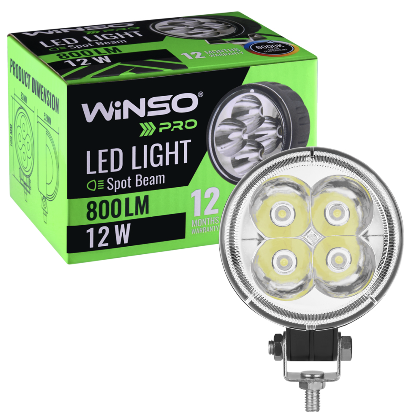 Автолампа Winso Pro 10-30В 12Вт (780120)