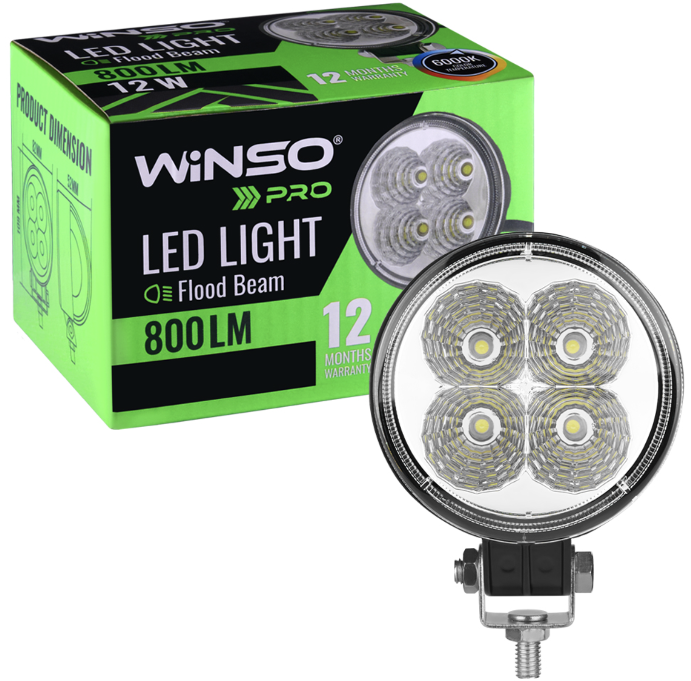 Автолампа Winso Pro 10-30В 12Вт (780110)