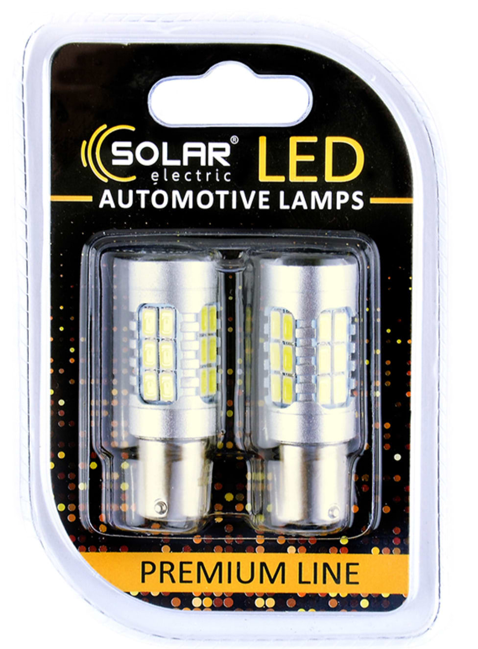 Автолампа Solar 12-24V S25 BA15s 27SMD 2835 CANBUS Non-Polar white 2 шт.  (SL1395)