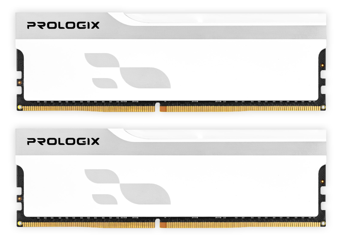 Память DDR ProLogix DDR4 2x8GB/3200 Prologix Onyx White (PRO16GB3200YW4K)