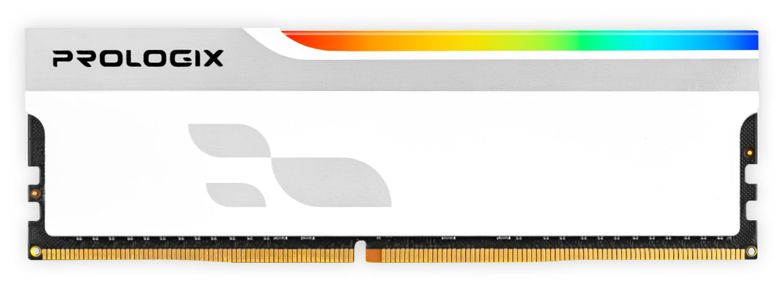 Память DDR ProLogix DDR4 8GB/3200 Prologix Onyx White RGB (PRO8GB3200YWR4)