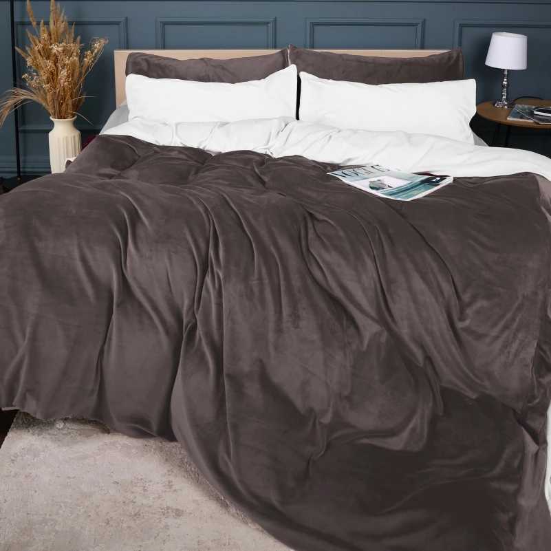 Комплект постельного белья детский MirSon Велюр Winter Frost 28-0001 + 28-0005 Snowdrop Velvet 110х140 (2200004004198)