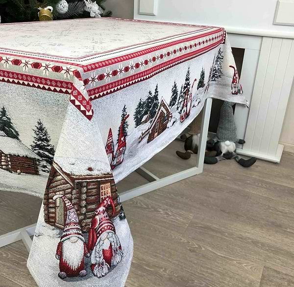 Фото - Скатерть прямоугольная Прованс 130х140 Snowfall (023407)