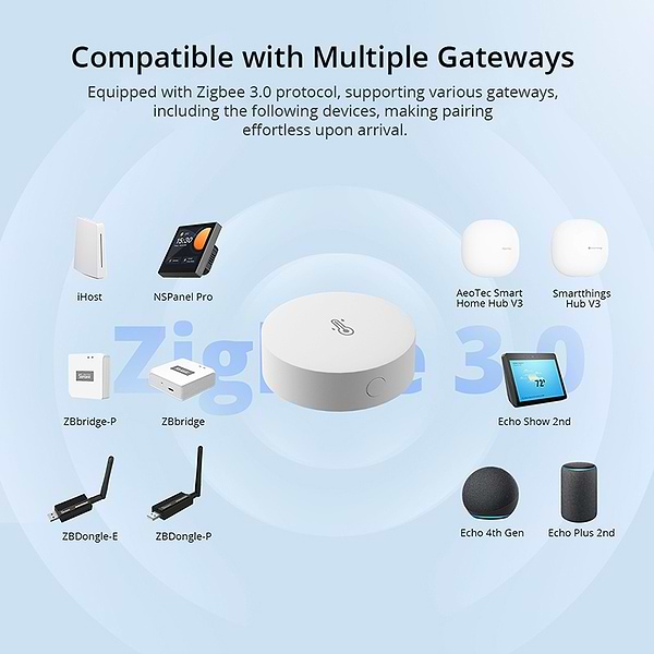 Фото - Бездротовий датчик температури і вологості повітря Sonoff Zigbee SNZB-02P