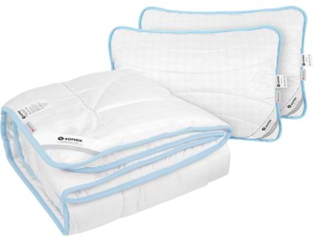 Набір ковдра євро + 2 подушки Sonex 200x220 тінсулейт Antistress 3М Thinsulate + 50х70 (SO102200) - Фото 1