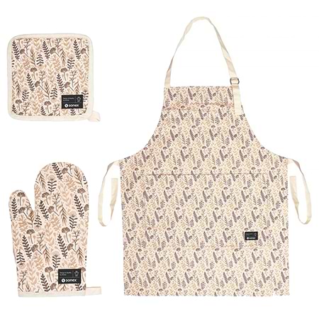 Фото - Набір фартух + прихватка Sonex Flora (SO102480)