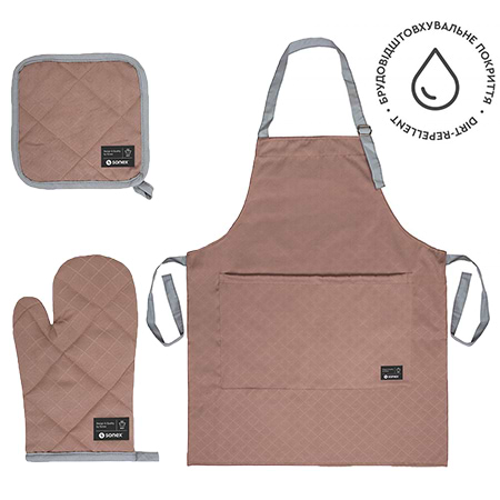 Набір фартух + прихватка Sonex з брудовідштовхувальним покриттям (SO102481) - Фото 1