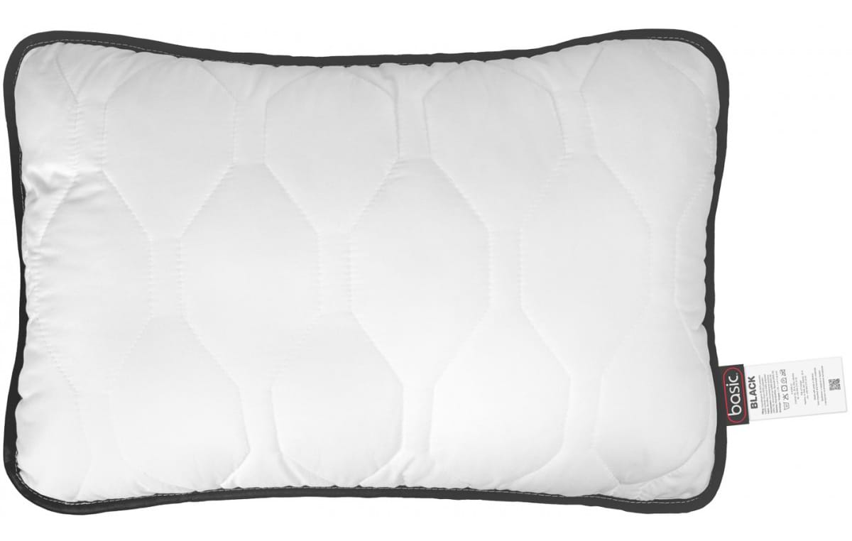 Подушка стандартна Sonex Basic Black стьобана антиалергенна 50x70 см (SO102530) - Фото 1