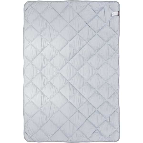 Фото - Набір ковдра полуторна + подушка Sonex 140x205 антиалергенне волокно Basic Silver + 50х70 (SO102343)
