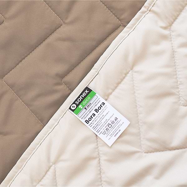 Фото - Набор покрывало + наволочки двуспальный Sonex Bora Bora 220x240 см +нав. 50x70 см 2 шт. Коричневый с бежевым (SO102397)