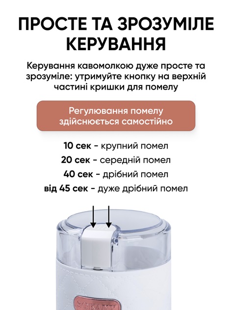 Кавомолка Sokany SK-3027W