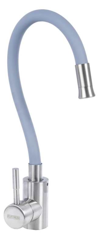 Смеситель кухонный VALESO KT 92 серый гибкий