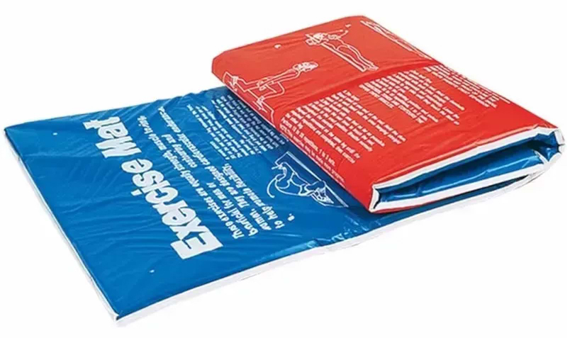 Килимок для йоги та фітнесу Toorx Padded Exercise Blue/Rosso (MAT-GE) - Фото 1