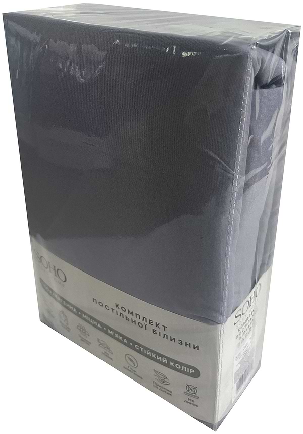 Фото - Комплект постельного белья SOHO 180х220 см DK Grey (PATTERN 5-D)