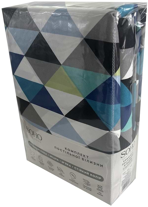 Фото - Комплект постільної білизни SOHO 180х220 см Geometry (PATTERN 9-D)