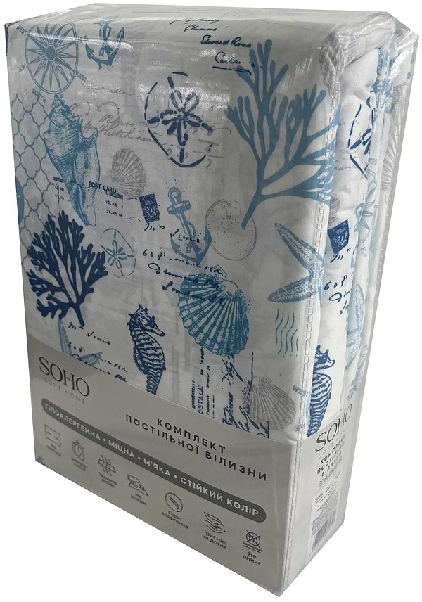 Фото - Комплект постільної білизни SOHO 180х220 см Sea (PATTERN 12-D)