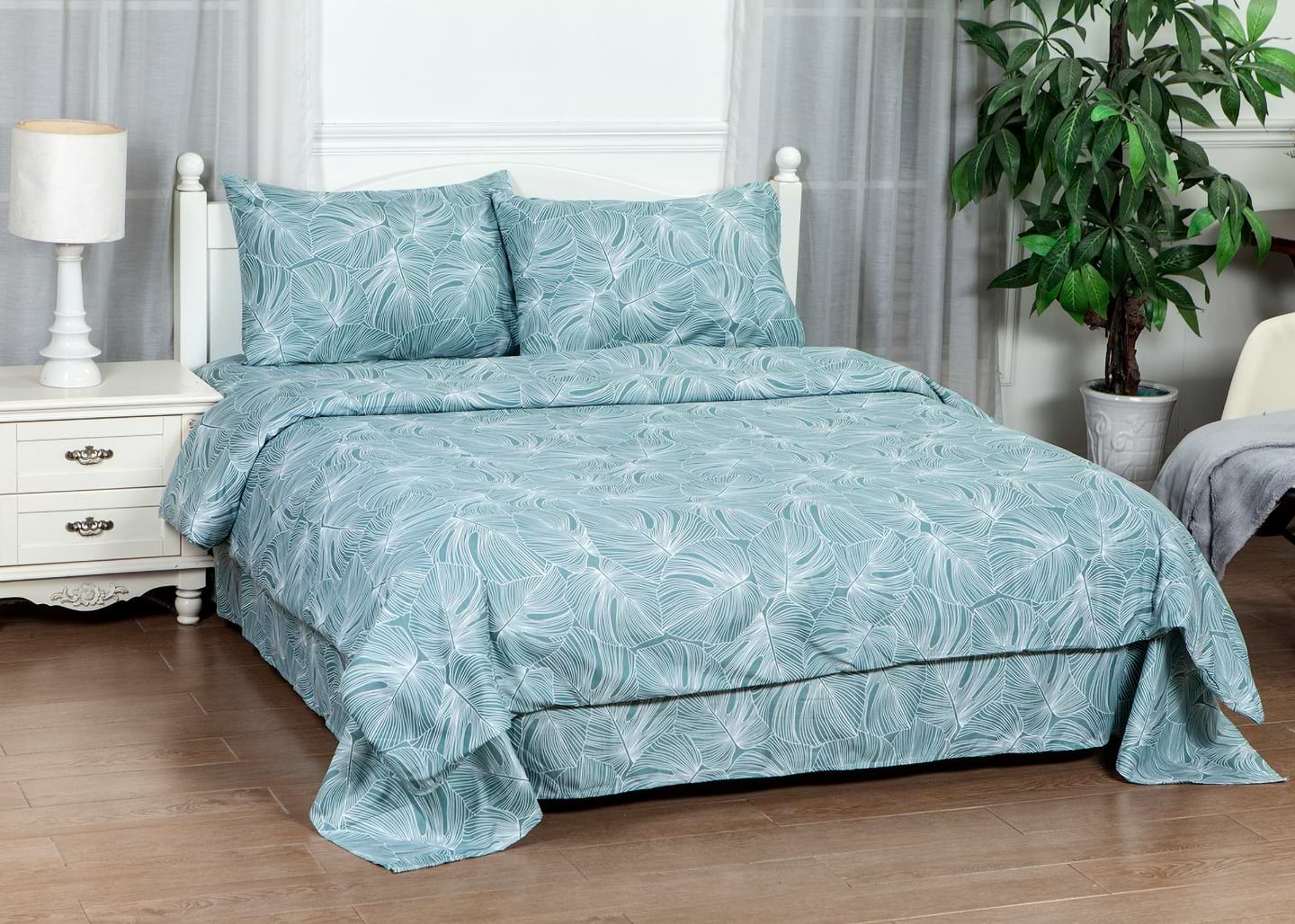 Комплект постільної білизни SOHO 200х220 см Flora Green (PATTERN 11-E) - Фото 1