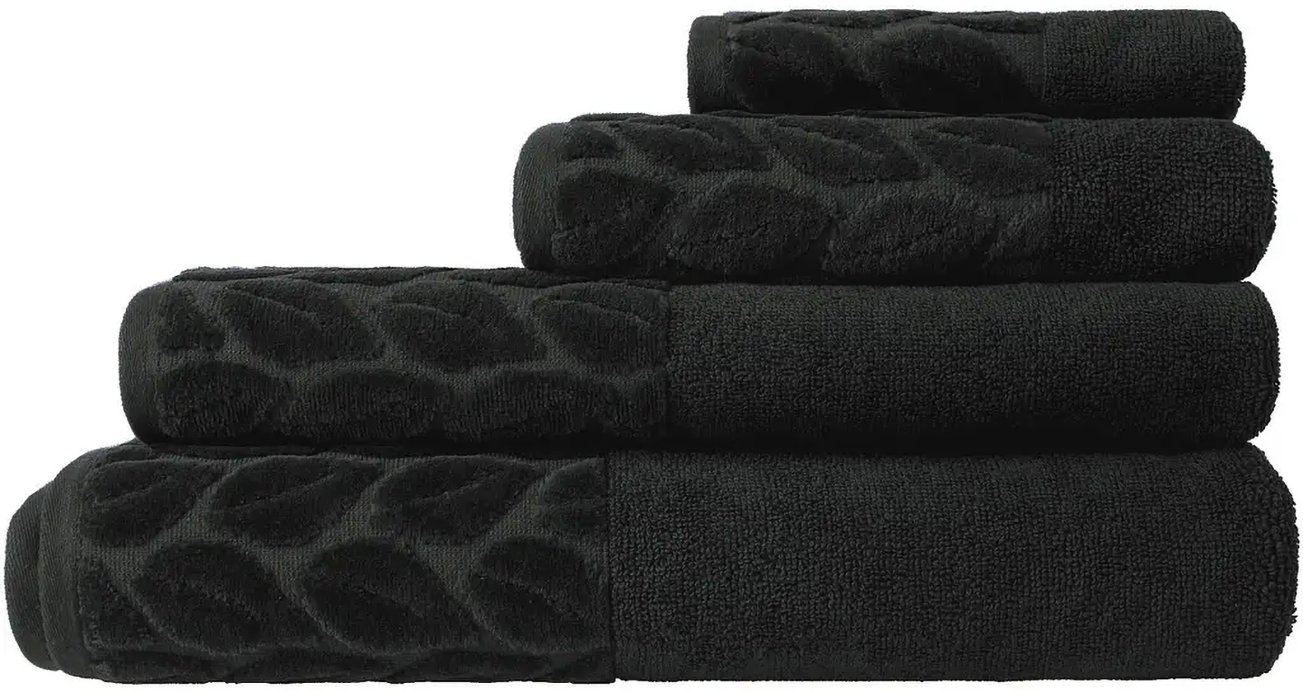 Набір рушників SOHO 50х90+70х140 см бавовна 100% Leaves Graphite