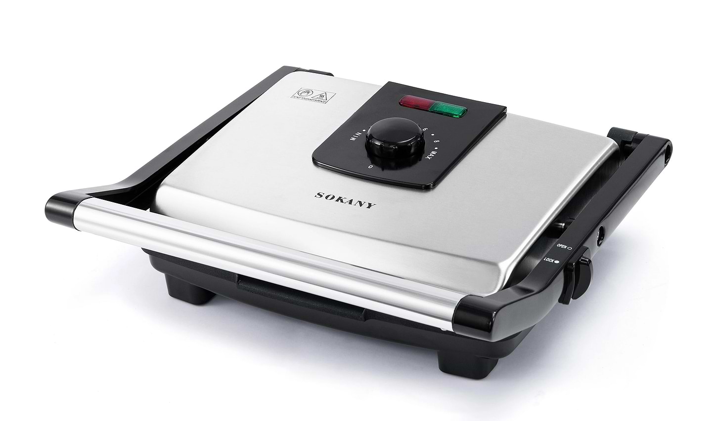 Гриль-барбекю електричний Sokany KJ202SS