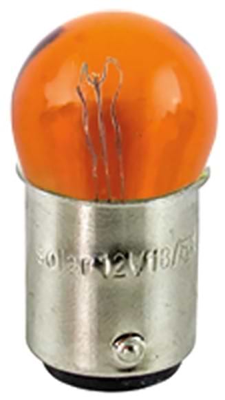 Автолампа Solar 12V 18/5W BAY15d AMBER  (1273)