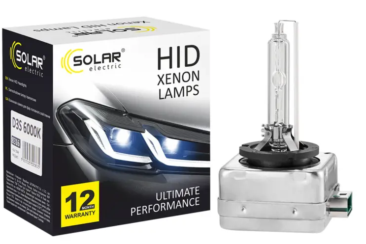 Автолампа Solar D3S 6000K 42V 35W PK32d-3 (8316)