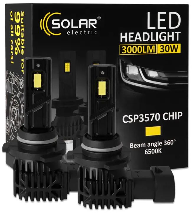 Автолампа Solar HB3(9005) 12V 30W 3000Lm 6500K CSP3570 2 шт. (8405S2)