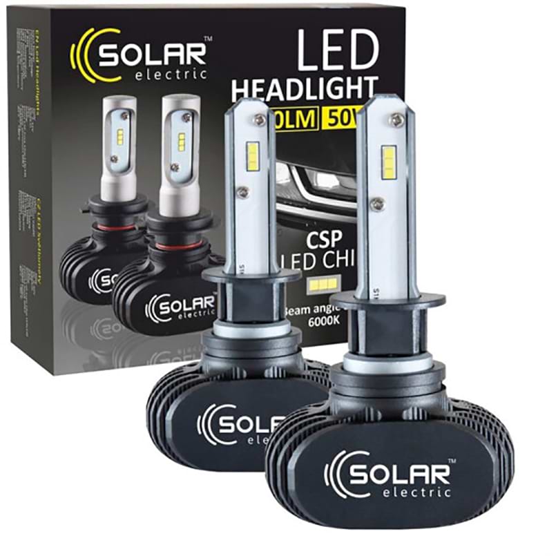 Автолампа Solar H1 CANBUS 12/24V 6500K 6000Lm 40W Cree Chip 1860 (8601)