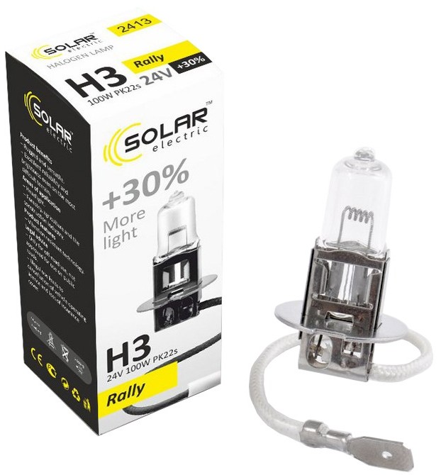 Автолампа Solar H3 24V 100W PK22s (2413)