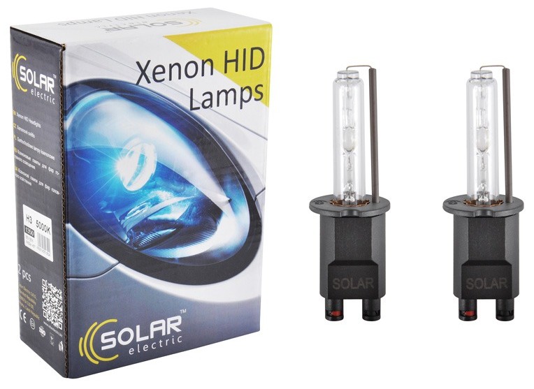 Автолампа Solar H3 6000K 85V 35W PK22s KET (1360)