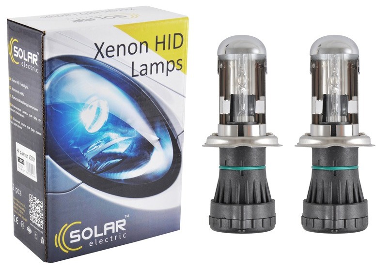 Автолампа Solar H4 bi-xenon 4300K 85V 35W P43t-38 KET (1443)