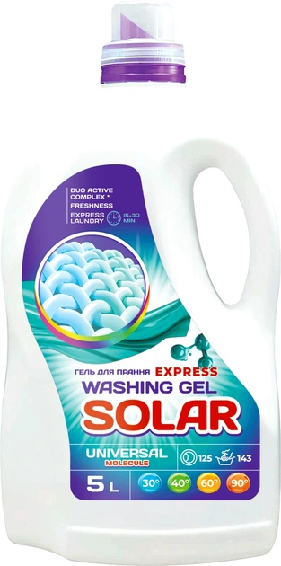 Гель для стирки Solar Universal Molecule 5000 мл (4820269930520)