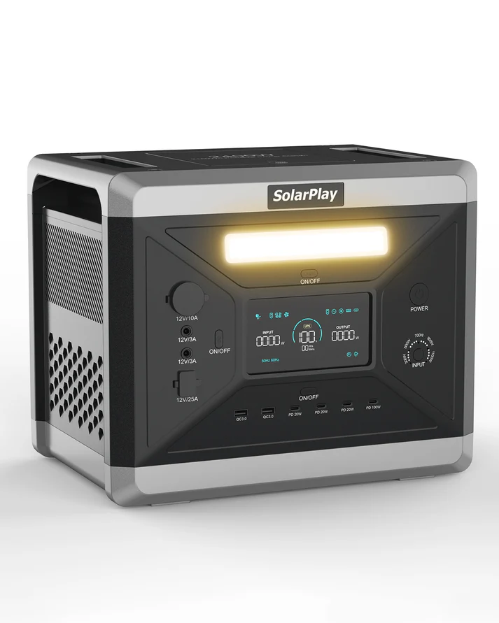 Зарядна станція універсальна SolarPlay BCQ2501 (2400W, 2160Wh) LiFePO4 Black (715109)