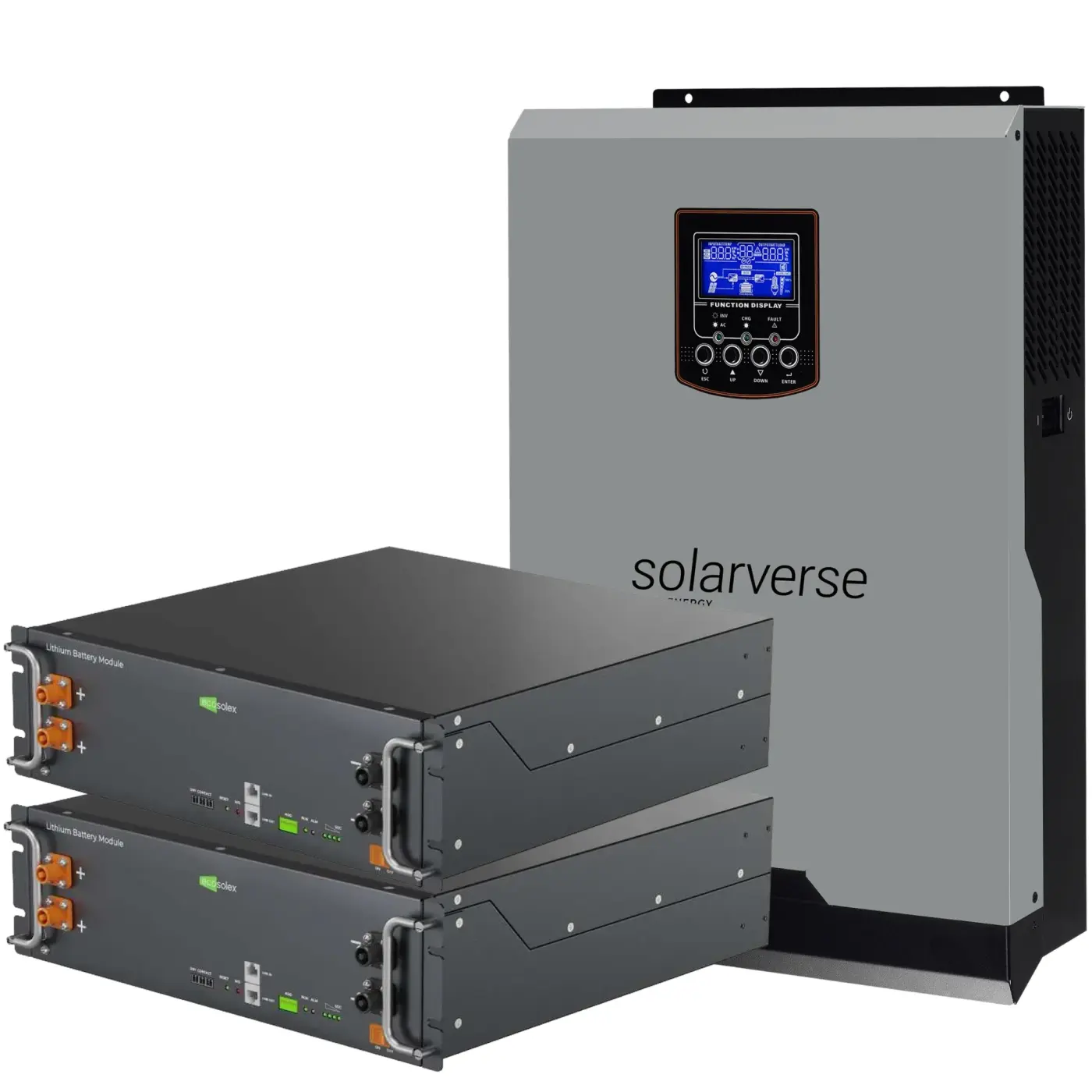 Система хранения энергии Solarverse SV-1SV5K2-LEC10K1-1 (1ф, 5 кВт, 51.2 В, 10.2 кВт, LiFePO4)
